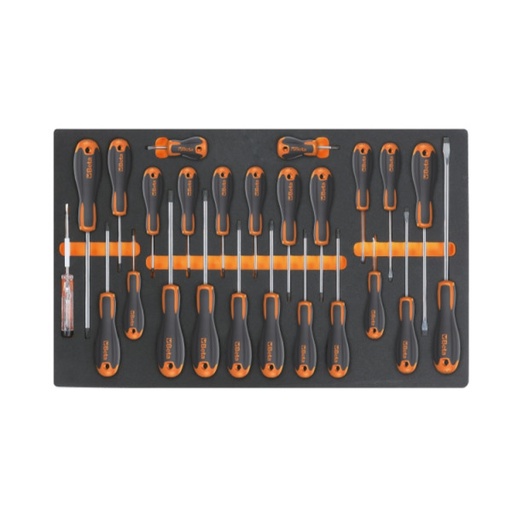 [BET 024500213] Plateau souple avec tournevis plats, cruciformes et torx M213 - BETA TOOLS
