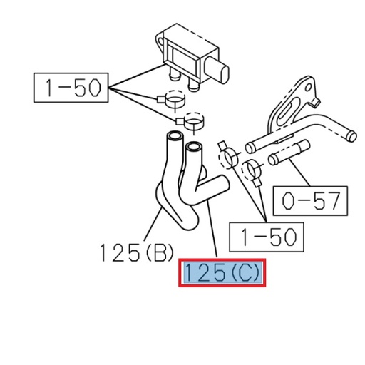 [ISU 8975534041] Tuyau de capteur différentiel - ISUZU PARTS