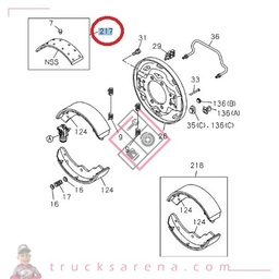 [ISU 5876102280] Garniture arriere - ISUZU PARTS