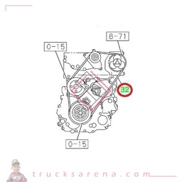 [ISU 5876102360] Courroie, compresseur climatisation - ISUZU PARTS