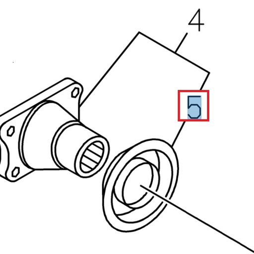[ISU 8943184090] Cache pour pignon de couple conique - ISUZU PARTS