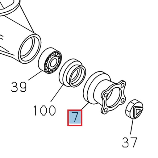 [ISU 8970752162] Accouplement pour pignon de commande - ISUZU PARTS