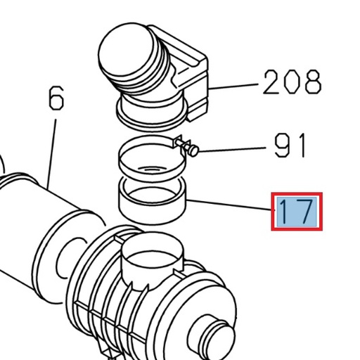 [ISU 8970930750] Pièce de raccord de filtre à air - ISUZU PARTS