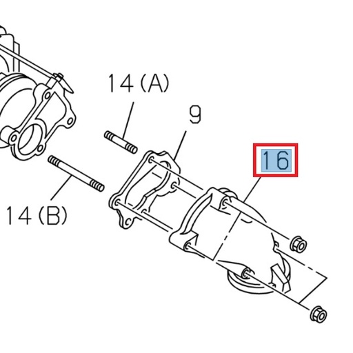 [ISU 8972400090] Pipe de turbocompresseur - ISUZU PARTS
