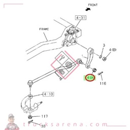 [ISU 8972456320] Ecrou bielle de commande de direction - ISUZU PARTS