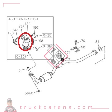 [ISU 8973293470] Catalyseur D-MAX - ISUZU PARTS