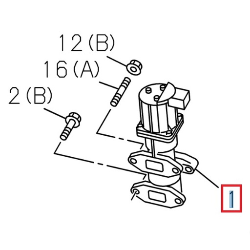 [ISU 8974824540] Valve EGR - ISUZU PARTS