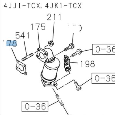 [ISU 8980384250] Catalyseur - ISUZU PARTS