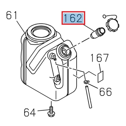 [ISU 8981311580] Colonne de réservoir de dégivrage - ISUZU PARTS