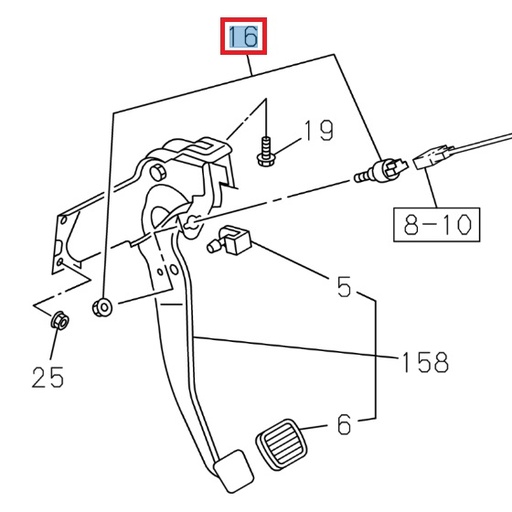 [ISU 8981404870] Contacteur de feu stop - ISUZU PARTS