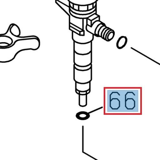 [ISU 8981815400] Joint d'injecteur, diamètre intérieur 7,1 mm - ISUZU PARTS