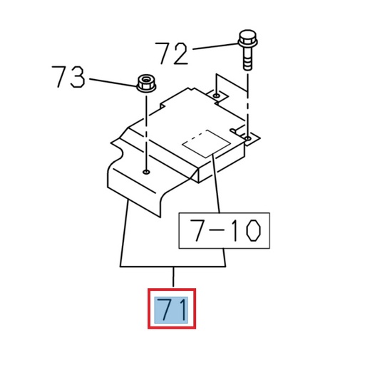 [ISU 8982070492] Cache, module de réservoir d'AdBlue - ISUZU PARTS