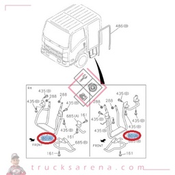 [ISU 8982225280] Marche pied arrière droit - ISUZU PARTS