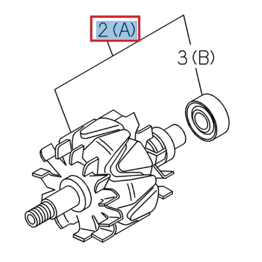 [ISU 8982738160] Rotor d'alternateur - ISUZU PARTS