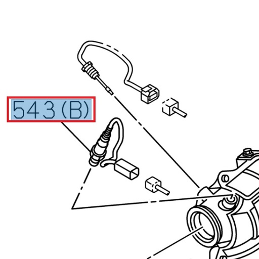 [ISU 8984894320] Capteur d'oxygène - ISUZU PARTS