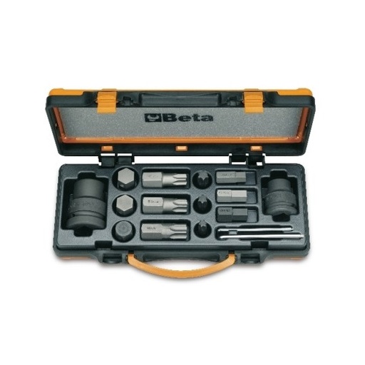 [BET 007270900] Jeu de 12 embouts à chocs et 4 accessoires 727/C16 - BETA TOOLS
