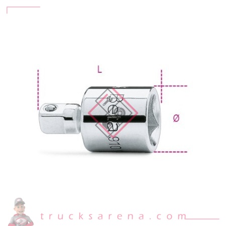 [BET 009100810] Réducteur carré femelle 3/8' et mâle 1/4' 910/15 - BETA TOOLS
