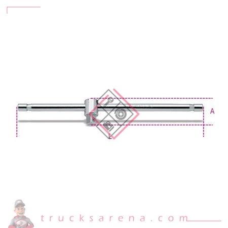 [BET 009200854] Poignée coulissante carré mâle 1/2' 920/42 - BETA TOOLS