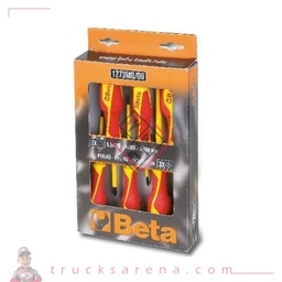 [BET 012730851] Jeu de 6 tournevis cruciformes et plats isolés 1273MQ/D6 - BETA TOOLS