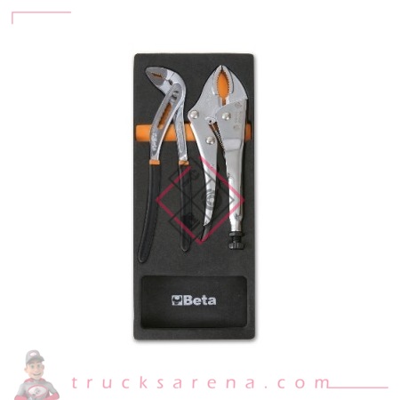 [BET 024500153] Composition pinces plateau mousse 2 pièces M153 - BETA TOOLS