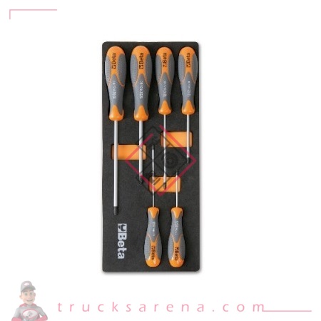 [BET 024500172] Composition tournevis cruciformes plateau mousse 6 pièces M172 - BETA TOOLS