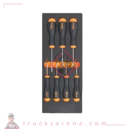 [BET 024500215] Composition tournevis Torx plateau mousse 7 pièces M215 - BETA TOOLS