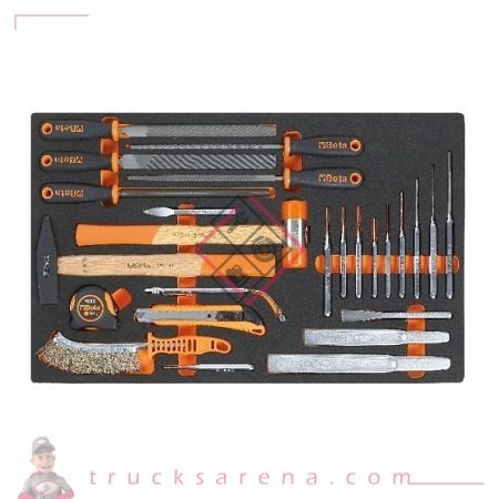 [BET 024500230] Composition outils divers plateau mousse 25 pièces M230 - BETA TOOLS