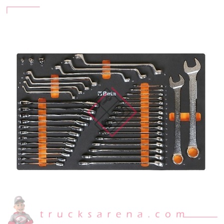 [BET 024500873] Composition clés de serrage plateau mousse 40 pièces M25 - BETA TOOLS