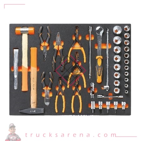 [BET 024504236] Composition outils divers plateau mousse 39 pièces MB36 - BETA TOOLS