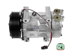 [DTS 1.23024] Compresseur, climatisation, rempli d'huile SCANIA Serie P / G / R / T - DT SPARE PARTS