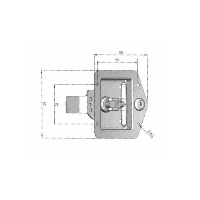 [RES G450201] Barillet pour fermeture de coffre G450210 - RESMA