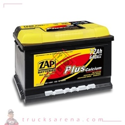 [ZAP 572 58] Batterie 12V VL PLUS 72AH / 640A B13  - ZAP BATTERIE