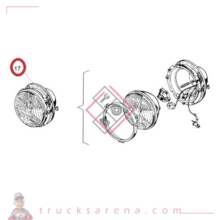 Phare avant rond A31 - AVIA