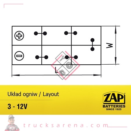 Batterie 12V 230AH / 1200A - ZAP BATTERIE