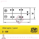Batterie 12V 230AH / 1200A - ZAP BATTERIE