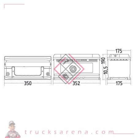 Batterie 12V VL 100AH / 760A - ZAP BATTERIE