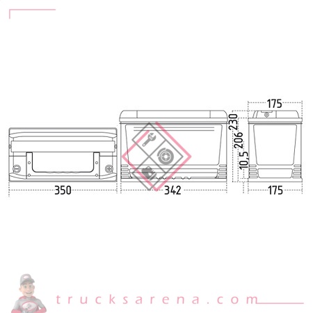 Batterie 12V VL 110AH / 680A  - ZAP BATTERIE