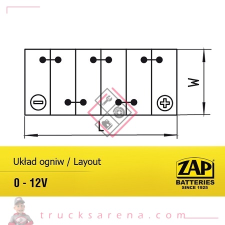 Batterie 12V VL 85AH / 700A - ZAP BATTERIE