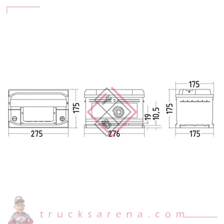 Batterie 12V VL PLUS 72AH / 640A B13  - ZAP BATTERIE