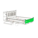 Porte automatique acier 2100 x 410 - CABRETA