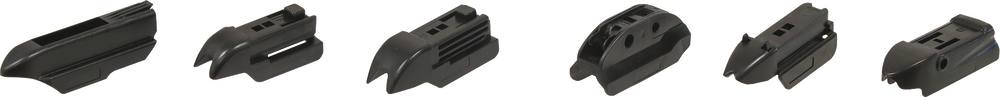 Balai essuie-glace avant plat 650mm avec 6 adaptateurs - SODISE