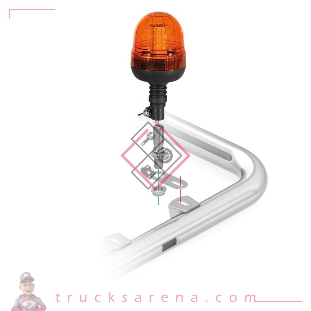 Support pour gyrophares DIN - 95x40 mm