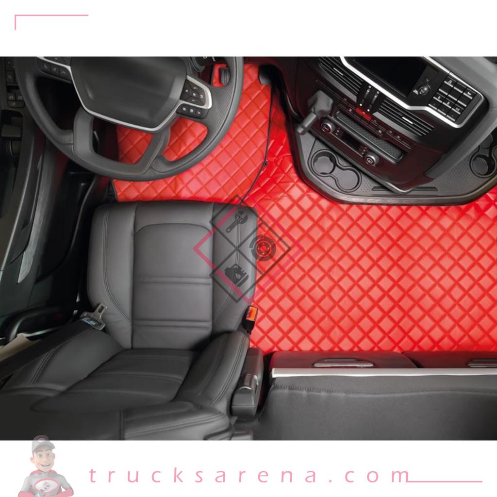 2 tapis en Skeentex - Rouge - compatible pour Iveco S-Way (10/19>)