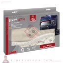 Sindy, bande pare-soleil en microfibre pour camion - Crème