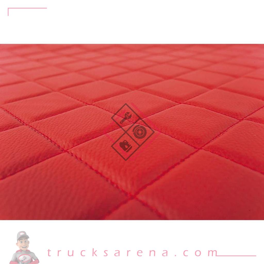2 tapis en Skeentex - Rouge - compatible pour Daf XF 105 (02/04>12/14) automatic, manual, with Webasto, without Webasto