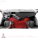 2 tapis en Skeentex - Rouge - compatible pour Volvo FH Serie 4 (01/21>) automatic, manual - Volvo FH Serie 4 (09/12>12/20) automatic, manual