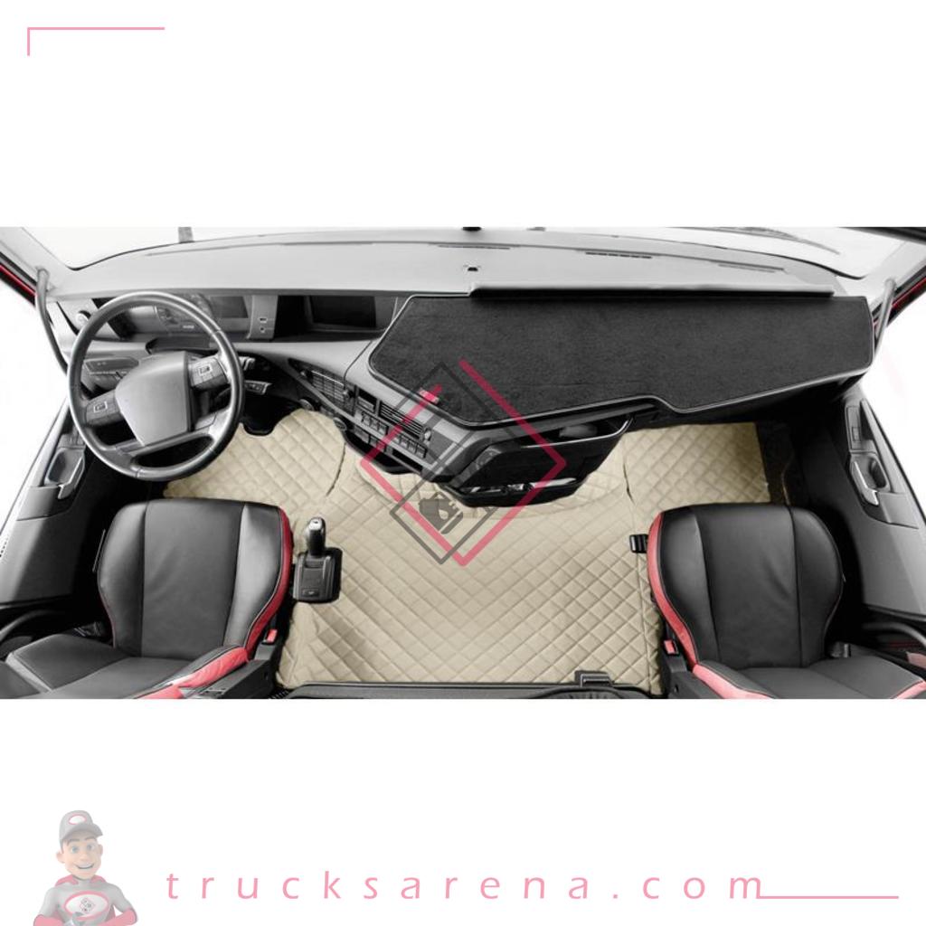 2 tapis en Skeentex - Crème - compatible pour Volvo FH Serie 4 (01/21>) automatic, manual - Volvo FH Serie 4 (09/12>12/20) automatic, manual