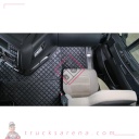 Tapis central en Skeentex - Noir - compatible pour Iveco Stralis (08/02>12/12) manual, wide cab - Iveco Stralis (07/12>12/19) manual, wide cab - Iveco Stralis Hi-Way (07/12>08/16) manual, wide cab