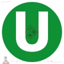 Disque adhésif - U - Véhicule écologique