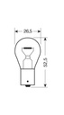 24V Ampoule 1 filament - P21W - 21W - BA15s - 2 pcs  - D/Blister